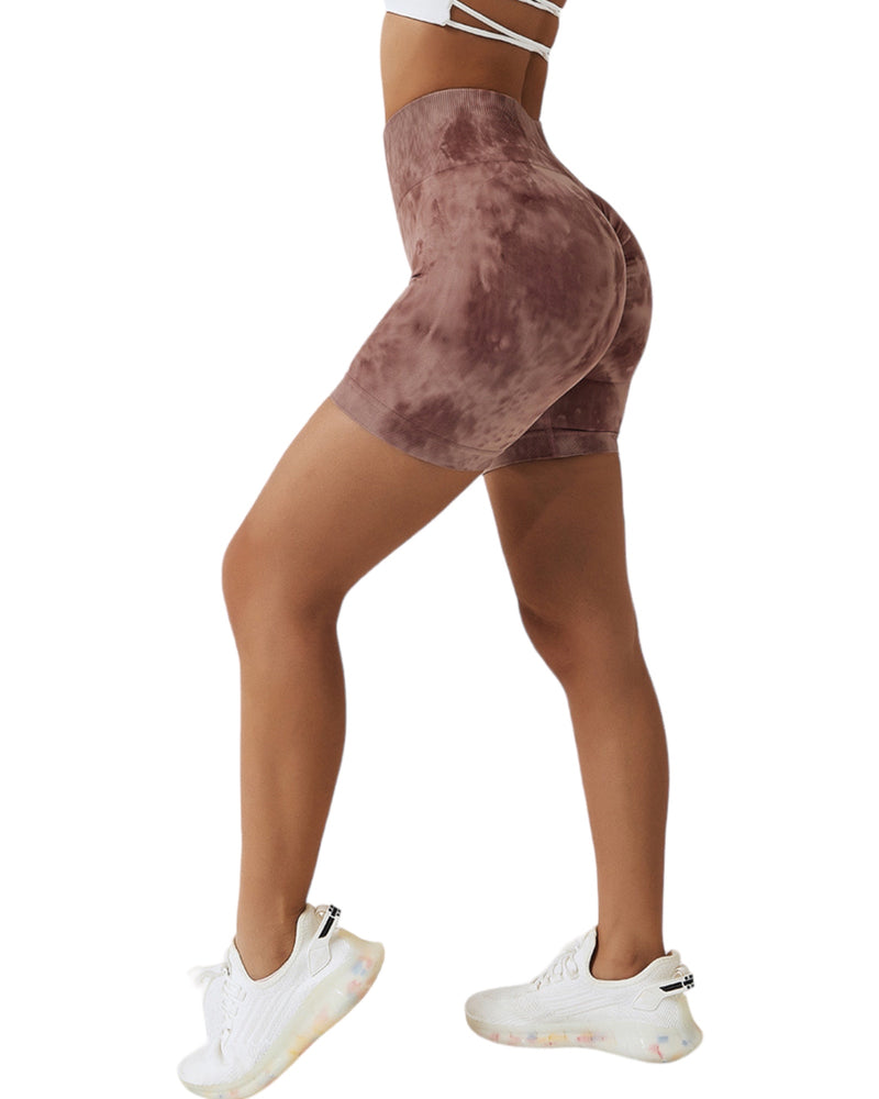 Daisy Tie Dye Shorts (Mocha)