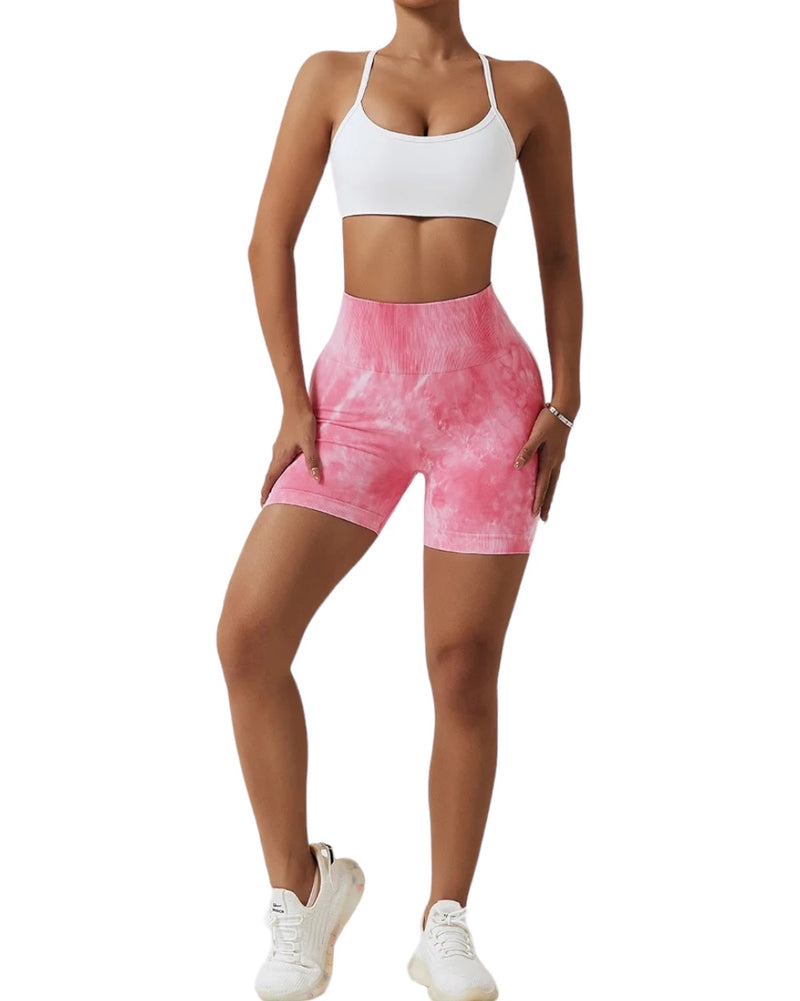 Daisy Tie Dye Shorts (Rose)
