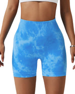 Daisy Tie Dye Shorts (Baby Blue)