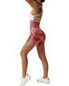 Daisy Tie Dye Shorts (Maroon)