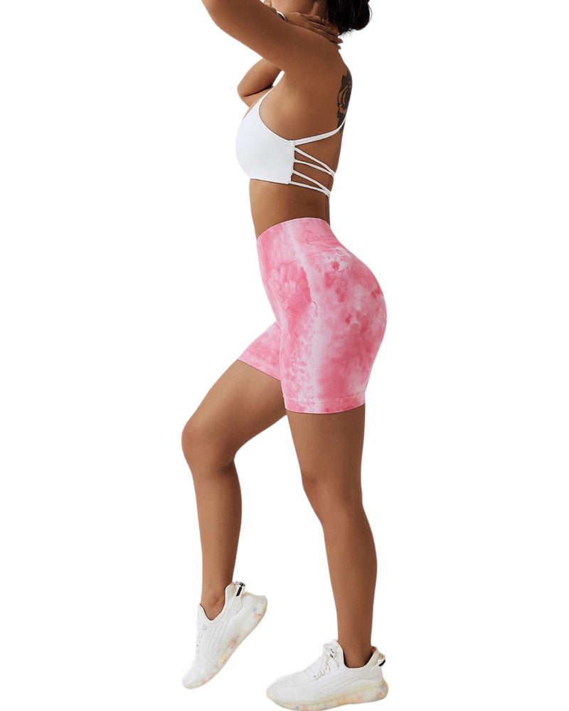 Daisy Tie Dye Shorts (Rose)