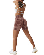 Daisy Tie Dye Shorts (Mocha)
