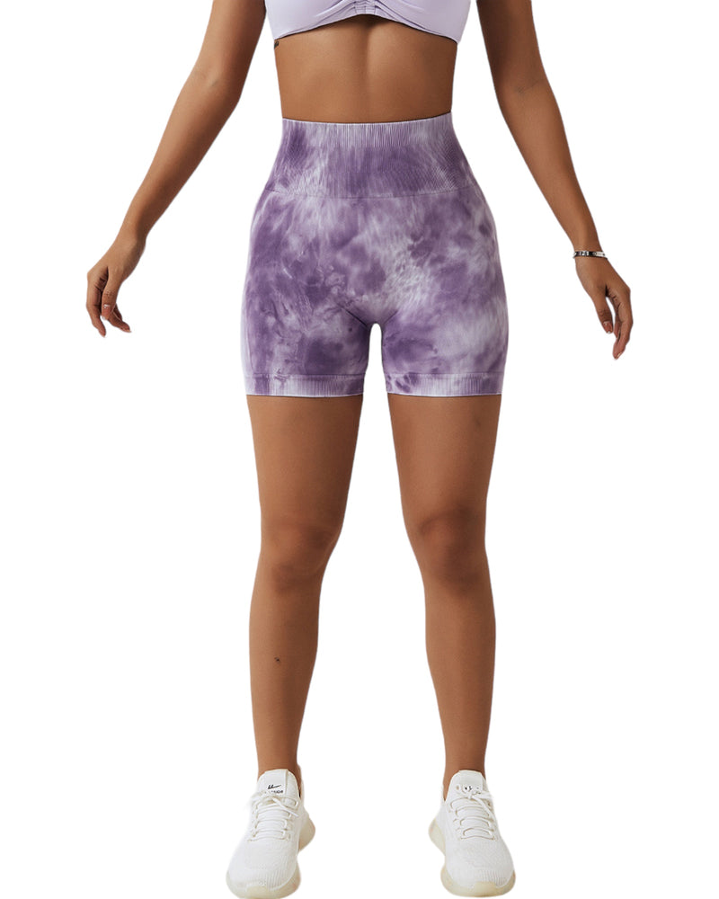 Daisy Tie Dye Shorts (Lilac)