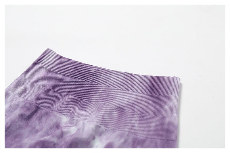 Daisy Tie Dye Shorts (Lilac)