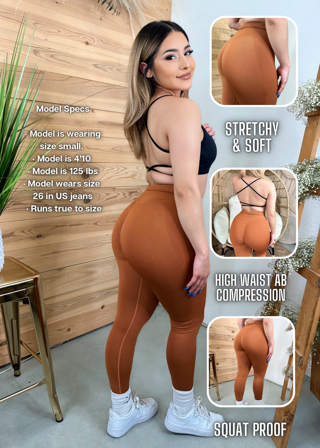 Delia Seamless Leggings (Pumpkin Spice)