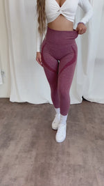 Bella Contour Leggings (Maroon)
