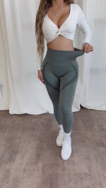 Bella Contour Leggings (Vintage Teal)