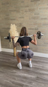 Soft Tie Dye Active Shorts (Gray)