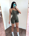 Rosalia Shorts Jumpsuit (Olive)