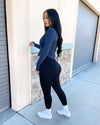 Slim Fit Active Jacket (Navy Blue)