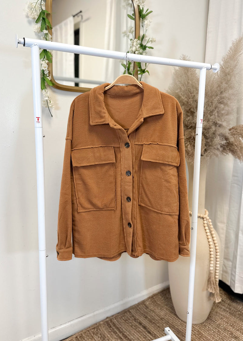 Warm Up Fleece Jacket (Camel)