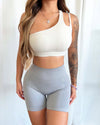 Alisa Seamless Shorts (Icy Gray)