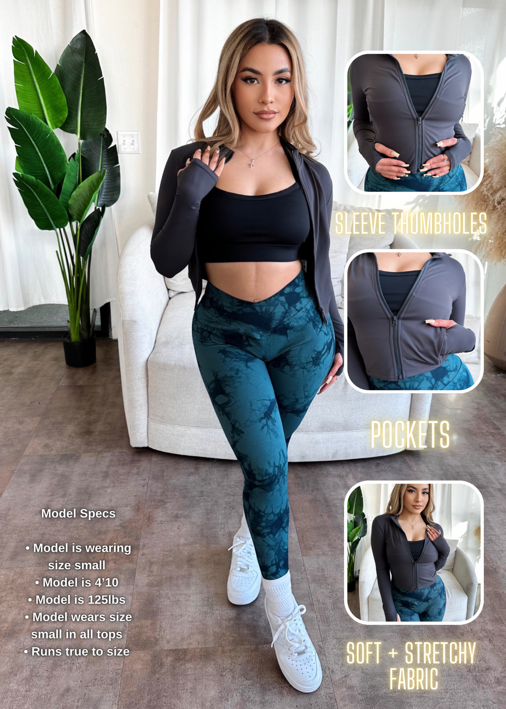 Compression Active Jacket (Charcoal)