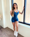 Rosalia Shorts Jumpsuit (Sapphire)