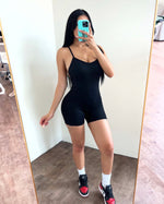 Rosalia Shorts Jumpsuit (Black)