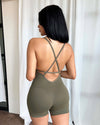 Rosalia Shorts Jumpsuit (Olive)
