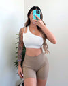 Janie Lifting Contour Shorts (Tan)