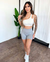 Alisa Seamless Shorts (Icy Gray)