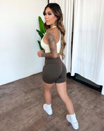 Alisa Seamless Shorts (Coffee)