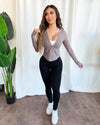 Slim Fit Hoodie Jacket (Icy Gray)
