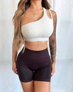 Alisa Seamless Shorts (Dark Chocolate)