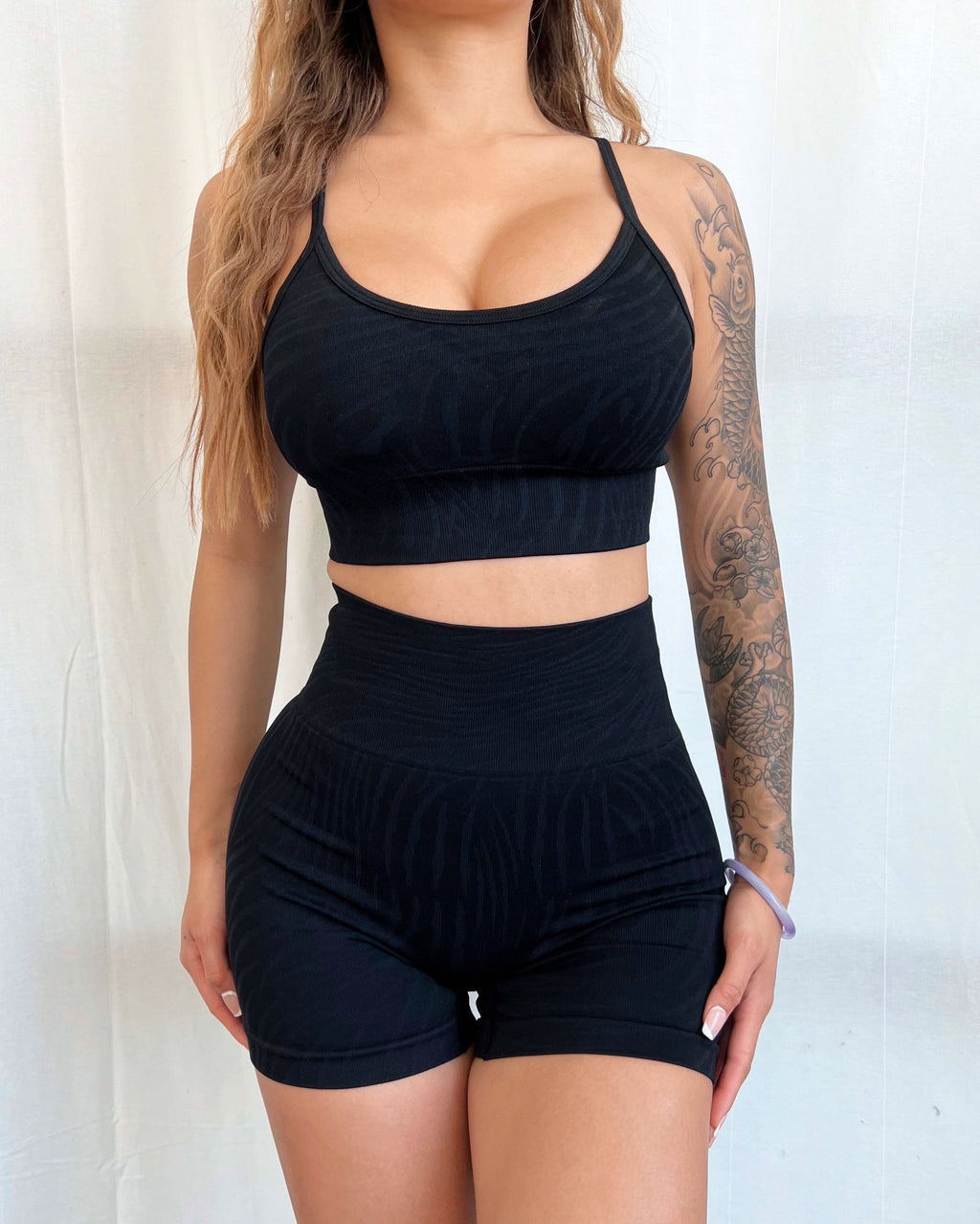 Seamless Zebra Shorts (Black)