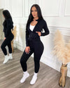 Slim Fit Active Jacket (Black)