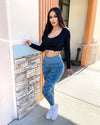 Camo Seamless Leggings (Midnight Blue)
