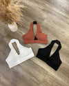 Halter Sports Bra (Rust)