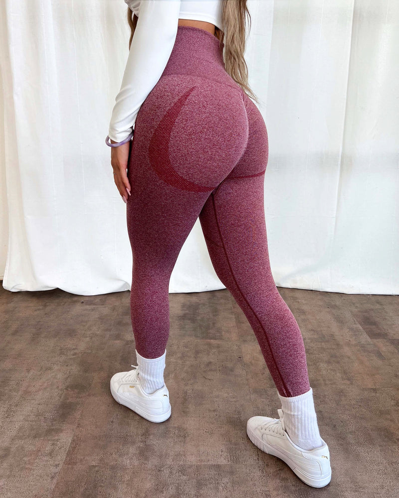 Bella Contour Leggings (Maroon)