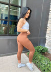 Essential Seamless Soft Leggings (Mocha)