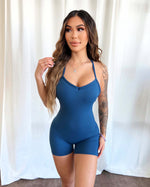 Rosalia Shorts Jumpsuit (Sapphire)