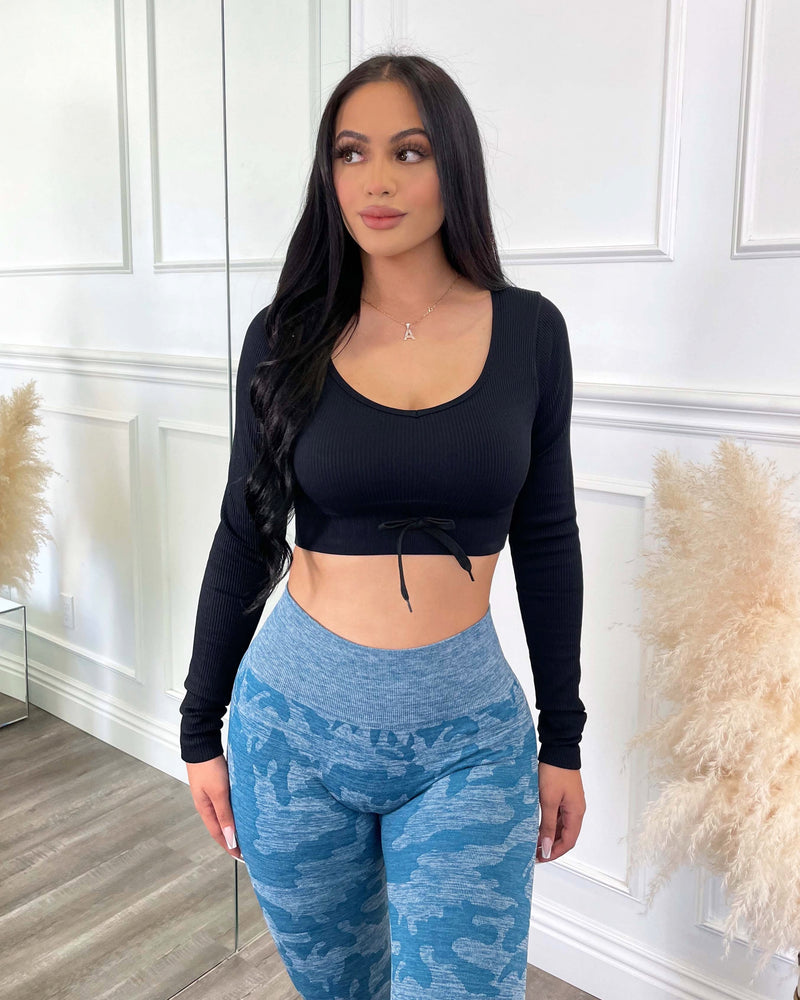 Camo Seamless Leggings (Midnight Blue)