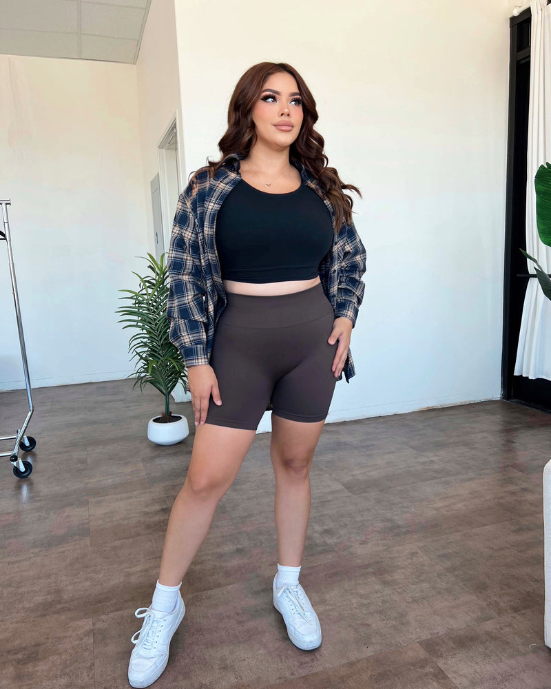 Nova Seamless Shorts (Espresso)