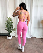 Rosalia Long Jumpsuit (Rosy Pink)