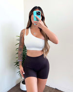 Alisa Seamless Shorts (Dark Chocolate)