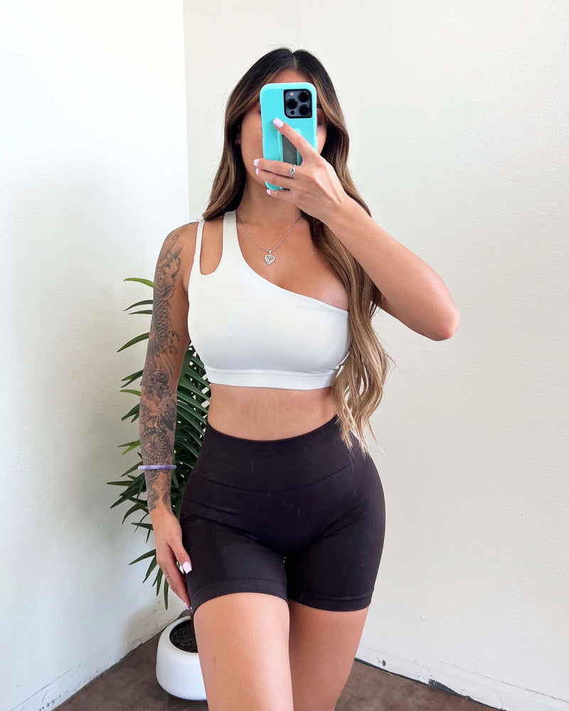 Alisa Seamless Shorts (Dark Chocolate)