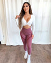 Bella Contour Leggings (Maroon)