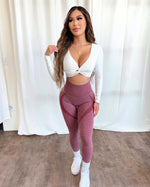 Bella Contour Leggings (Maroon)