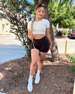 Alisa Seamless Shorts (Dark Chocolate)
