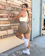 Janie Lifting Contour Shorts (Tan)