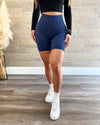 Bree Lifting Contour Shorts (Space Blue)