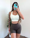 Alisa Seamless Shorts (Coffee)