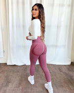 Bella Contour Leggings (Maroon)