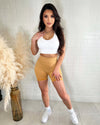 Contour Scrunch Seamless Shorts (Vintage Yellow)