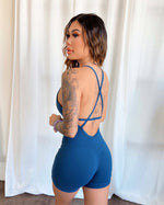 Rosalia Shorts Jumpsuit (Sapphire)
