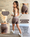 Seamless Leopard Shorts (Mocha)