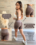 Seamless Leopard Shorts (Mocha)