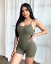 Rosalia Shorts Jumpsuit (Olive)