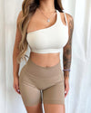 Janie Lifting Contour Shorts (Tan)